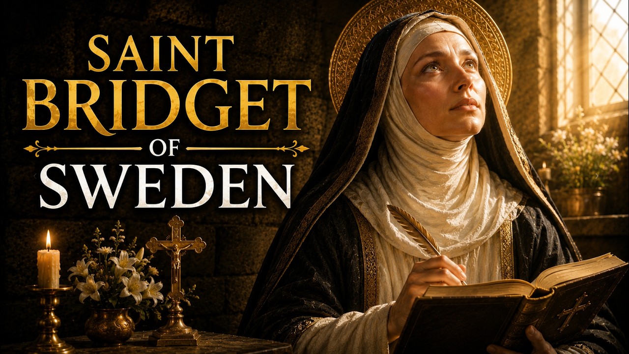 Sleep with Saint Bridget of Sweden | Her Story and Prayer to Fall Asleep in Peace | 1 Hour