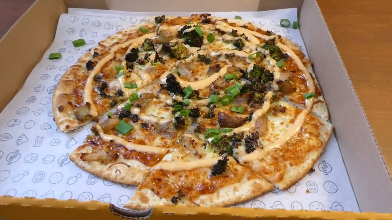 Is BROCCOLI on pizza YUM YUM? Azzip Pizza General Yum Yum review