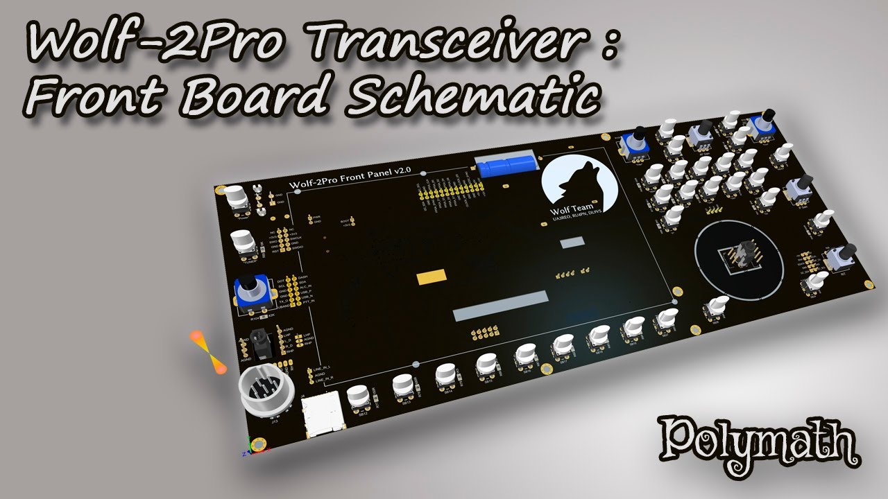 Wolf-2Pro Transceiver: Front Board Schematic