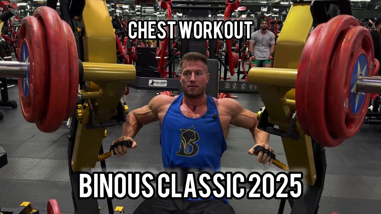 ROAD TO BINOUS CLASSIC 2025 IFBB PRO MARIAN BABINSKY CHEST WORKOUT TUTORIAL IN BINOUS GYM
