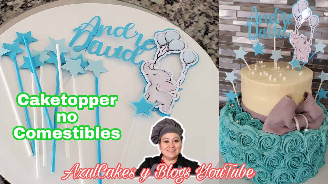 Pastel Baby shower tema Elefante con rosetones