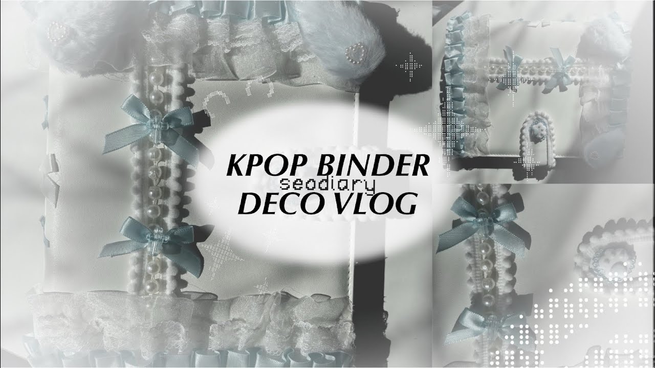 decorating my kpop binder ♡ (first video!) | new photocard binder setup