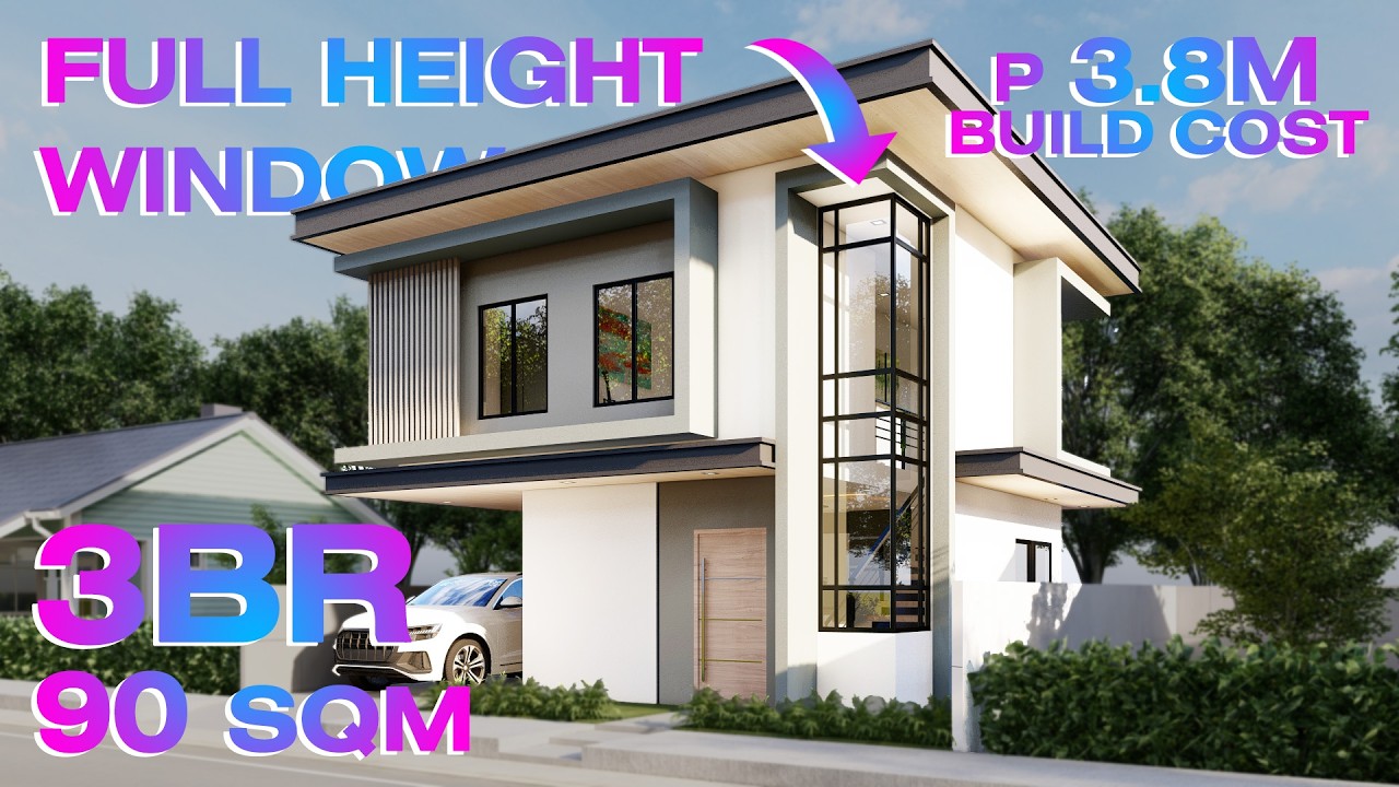 A Practical ₱3.1M Family Home 3 Bedrooms on a 10x10m Lot Modern Design (2026) | ALG Designs
