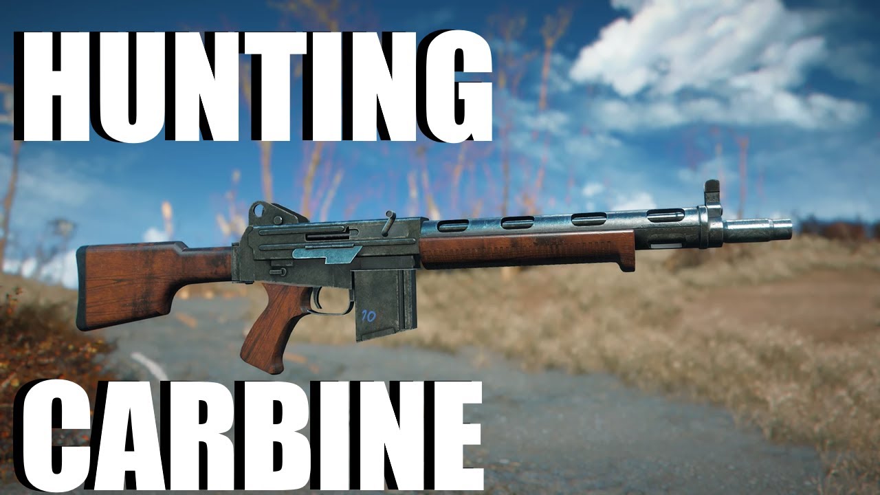 Fallout 4 Mod Review - Hunting Carbine - AR-16 Colt Rangemaster