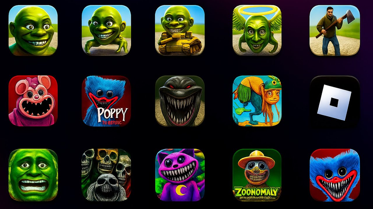 Lin Gang Melon, Poppy Playtime, Roblox, Minecraft, Game Android Mod, Tung Tung Sahur, Skibiditoilet.