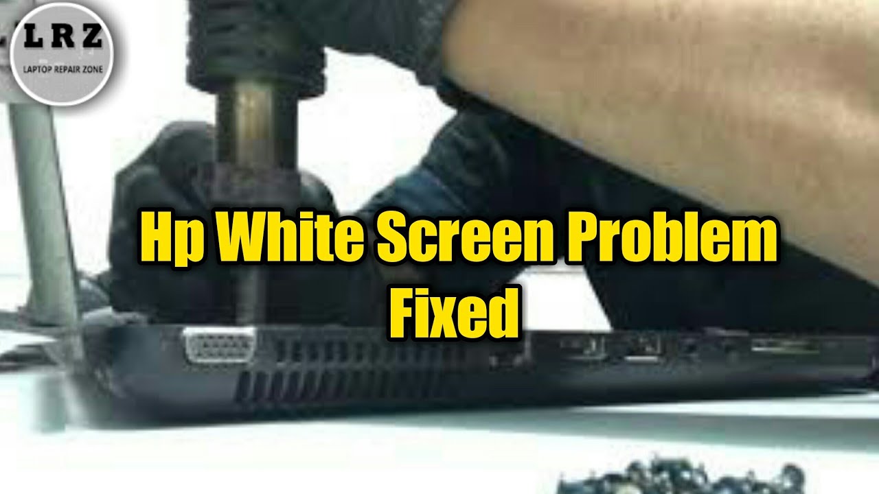 How to fix Hp Laptop white screen problem | Hp Laptop blank white screen