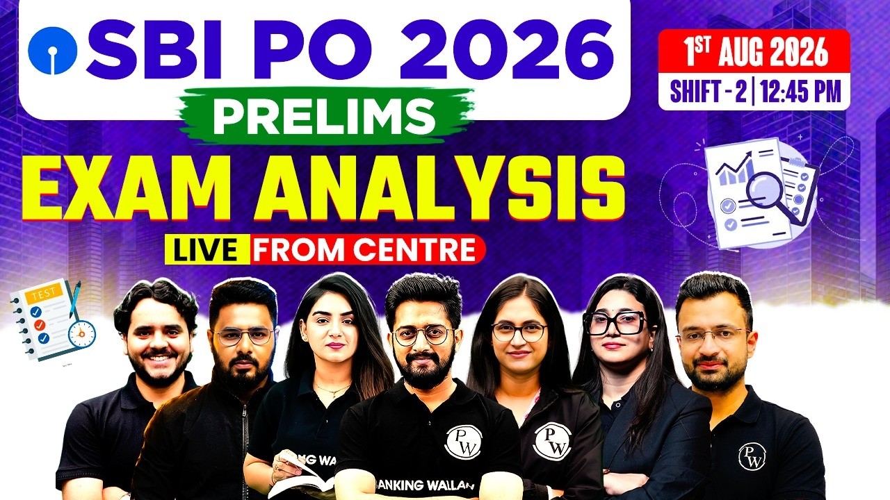 SBI PO Prelims 2026 Exam Analysis | 1st Aug Shift 2 | Good Attempts, Difficulty Level & Questions
