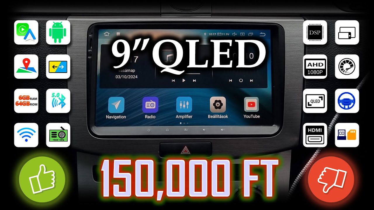 Volkswagen Eonon VWA12S-6Gb teljes értékű Android rádió. Tudja amit kell?