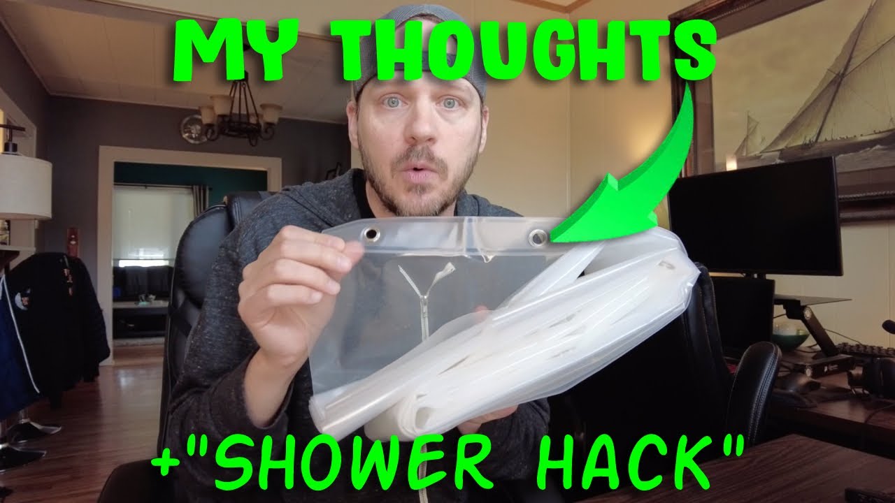 AmazerBath Plastic Shower Curtain Review - PLUS my 