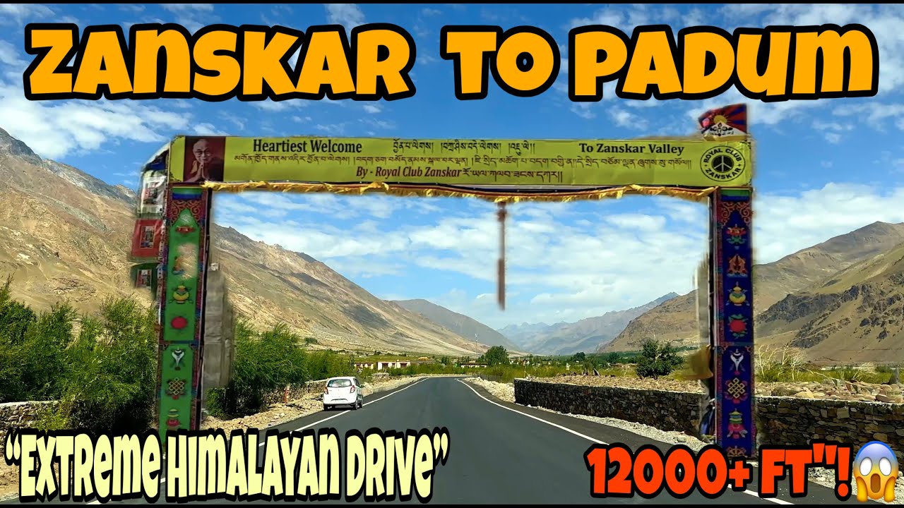 Zanskar Valley to Padum 🚙 | India’s Most Unreal Himalayan Road Trip Experience!