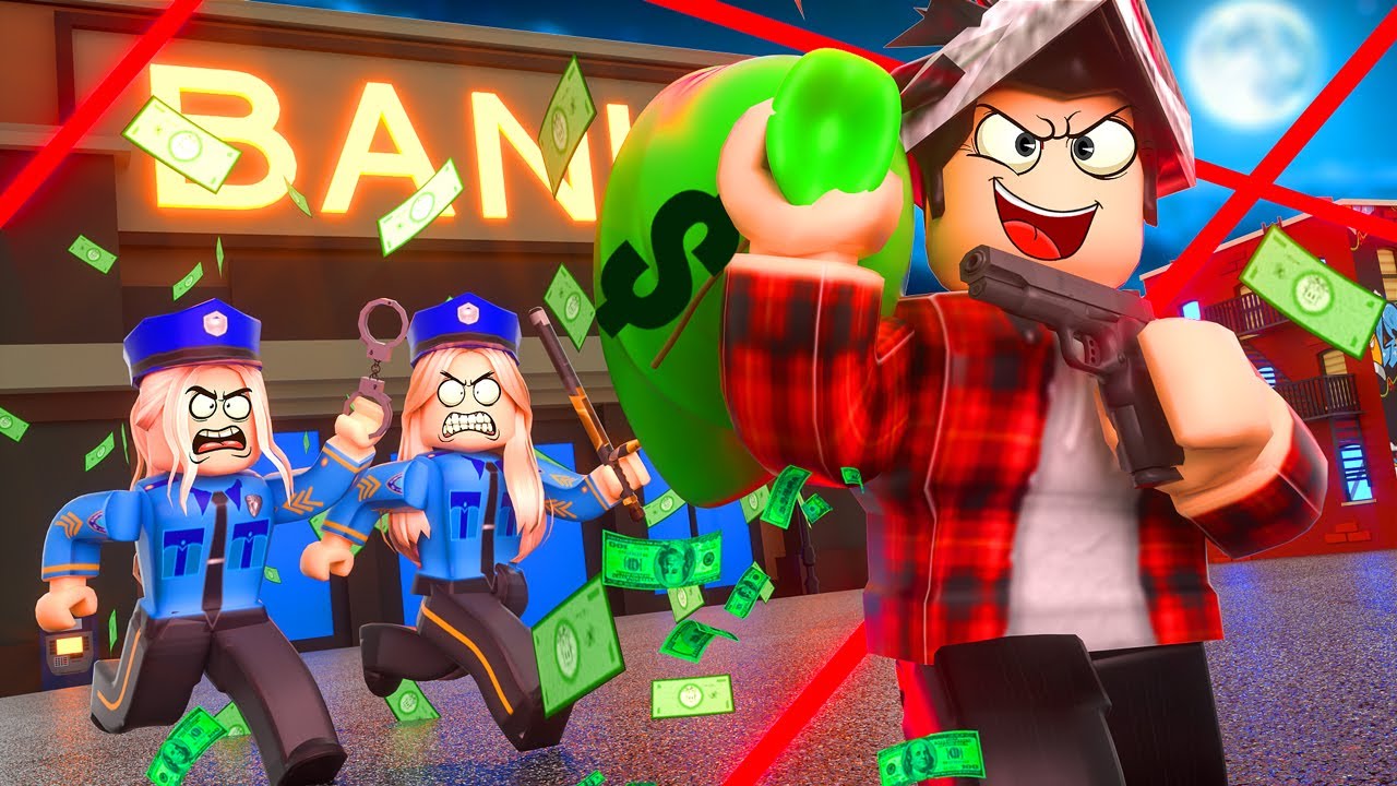 NÓS ROUBAMOS O BANCO DO ROBLOX !!! - (Roblox Bank Robbery Story)