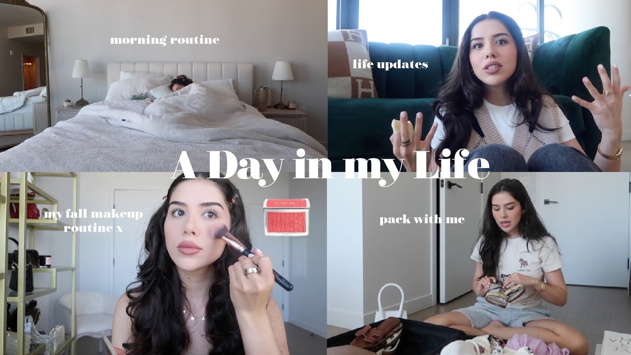 A Day in my Life ♡ Morning Routine, Catching up, Everyday Makeup, Pack with me