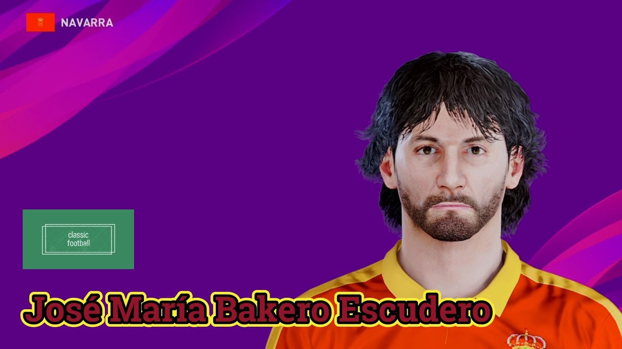 José María Bakero Escudero - PES Clasico (Face, Body& Stats)