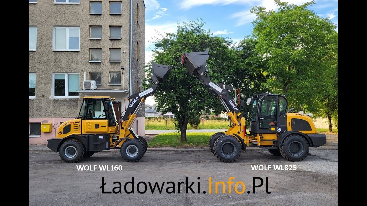 Ładowarki kołowe, przegubowe WOLF - por&oacute;wnanie modeli WL160 i WL825 - 2023