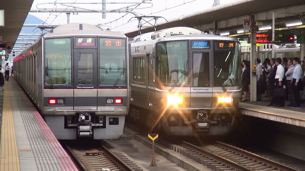 JR神戸線加古川駅の平日朝ラッシュ時の光景　6時50分過ぎ～7時50分頃まで