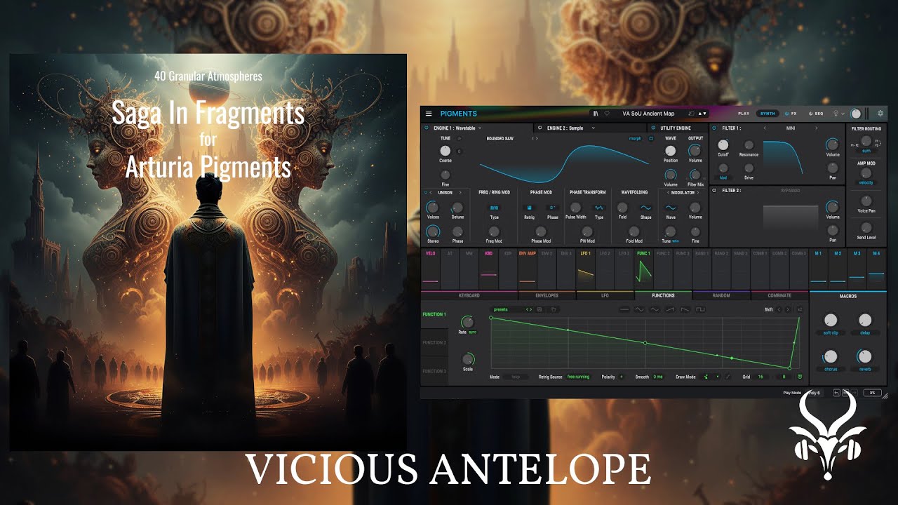 Arturia Pigments Presets | Saga In Fragments by Vicious Antelope