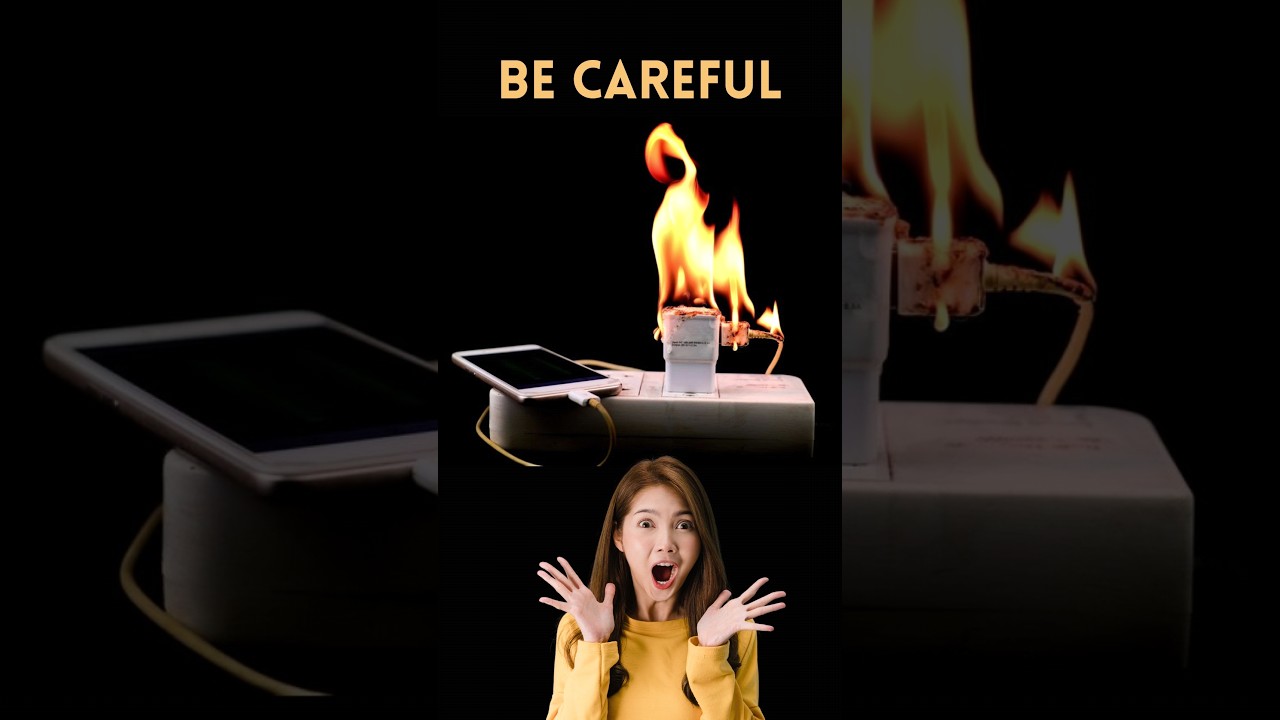 🔥 Dangers of Mobile Chargers: Stay Safe and Informed! 🔌⚡ #shorts #danger
