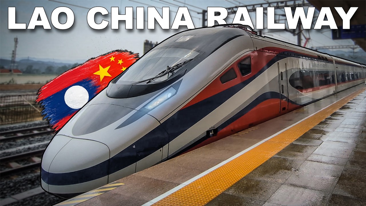 🇱🇦 Trains in Laos - Lao-China Railway - LCR - Along the Line (2026) [4K]
