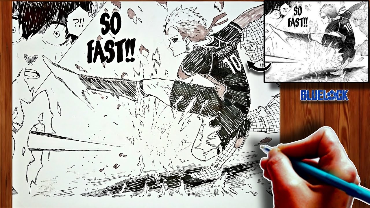 Manga Drawing Kaiser Impact | Blue Lock | ブルーロック | Step-by-Step Tutorial