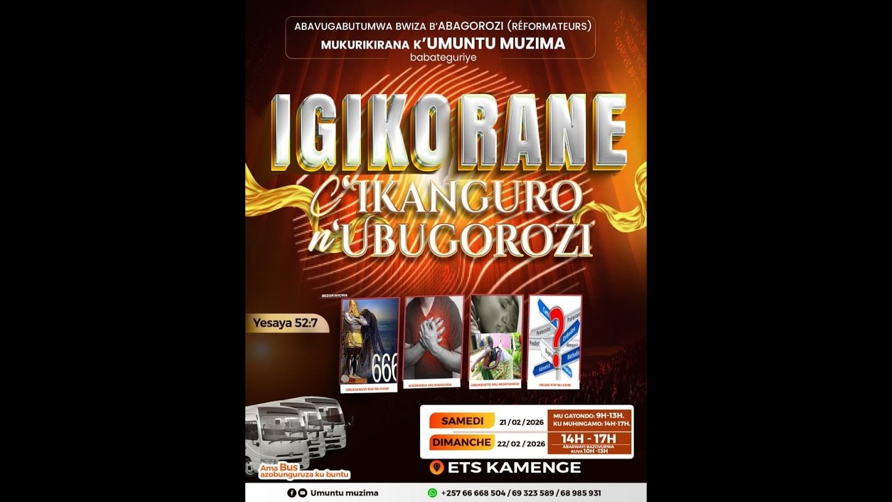 IGIKORANE KURI ETS KAMENGE (dimanche)