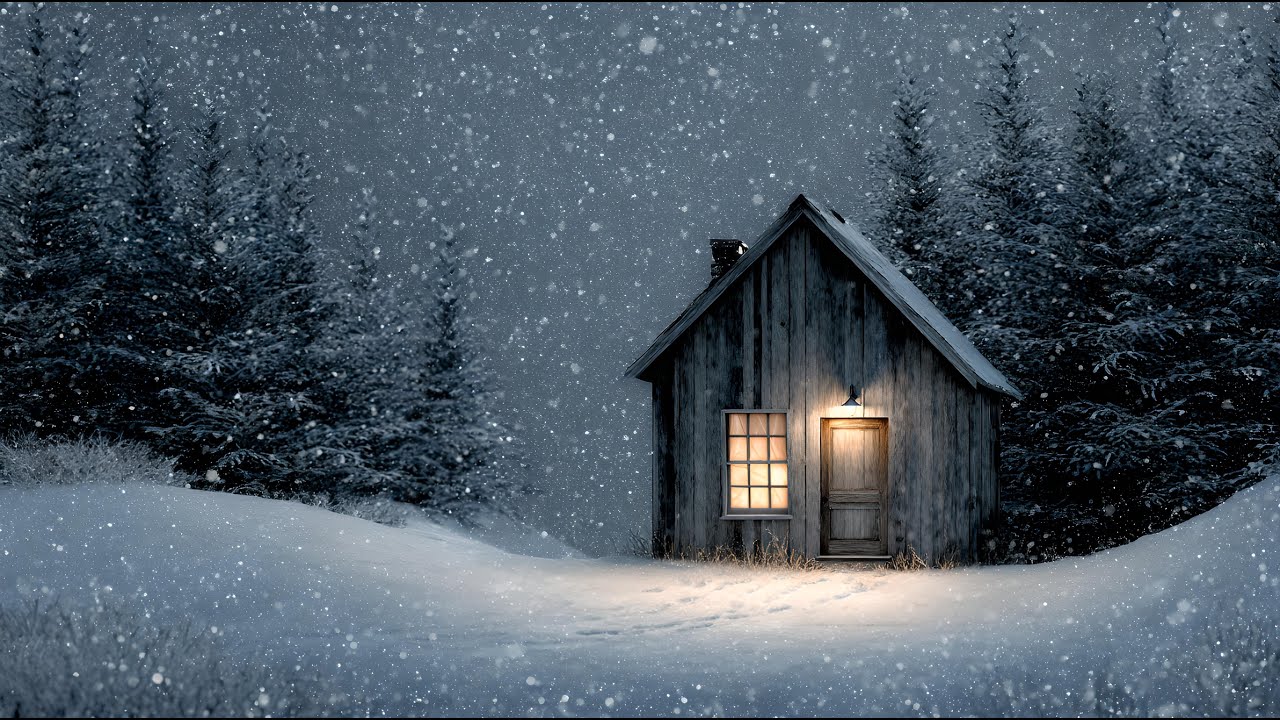 [playlist] Cabin in Norwegian Forest, Winter Jazz Through Chimney Smoke | Tranquil Notes
