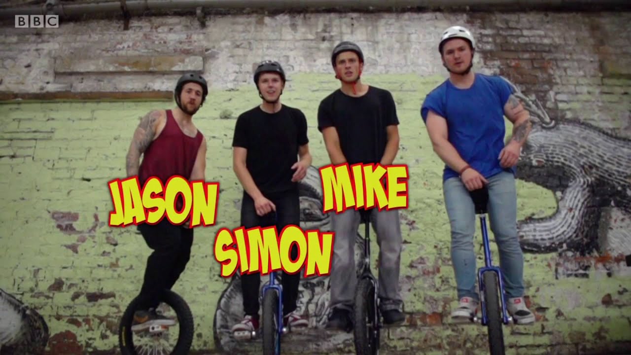 Team Vooodoo Unicycles set new Guinness World Record on CBBC's 