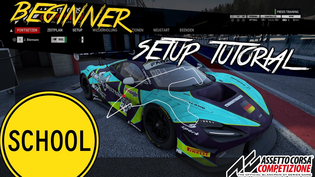SETUP Basic TUTORIAL | Grundlagen erkl&auml;ren! Renn-Uni | Assetto Corsa Competizione
