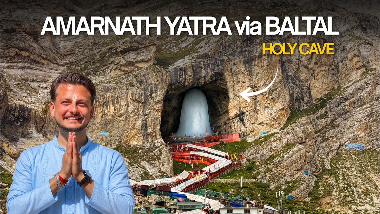 Amarnath Yatra Via Baltal | Baltal to HOLY CAVE | Amarnath Yatra Complete Guide | 12km Trek