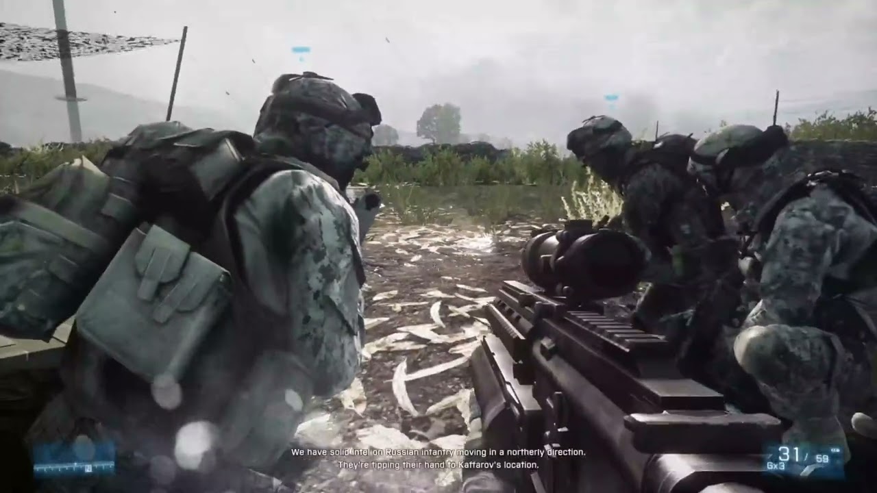 BATTLEFIELD 3 Part-9 (Rock and a Hard place) Gameplay Campaign[4k-60fps]-No Commentary.
