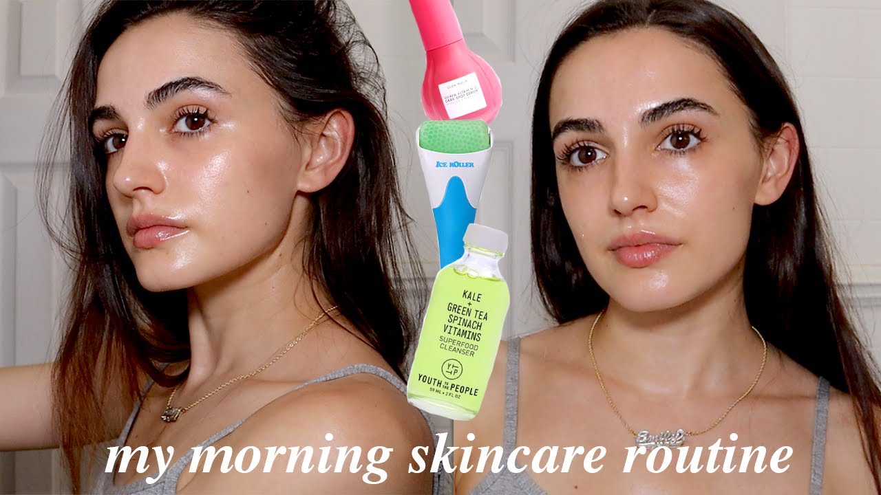 2023 morning skincare routine ice roller | how to wake your skin up in the morning