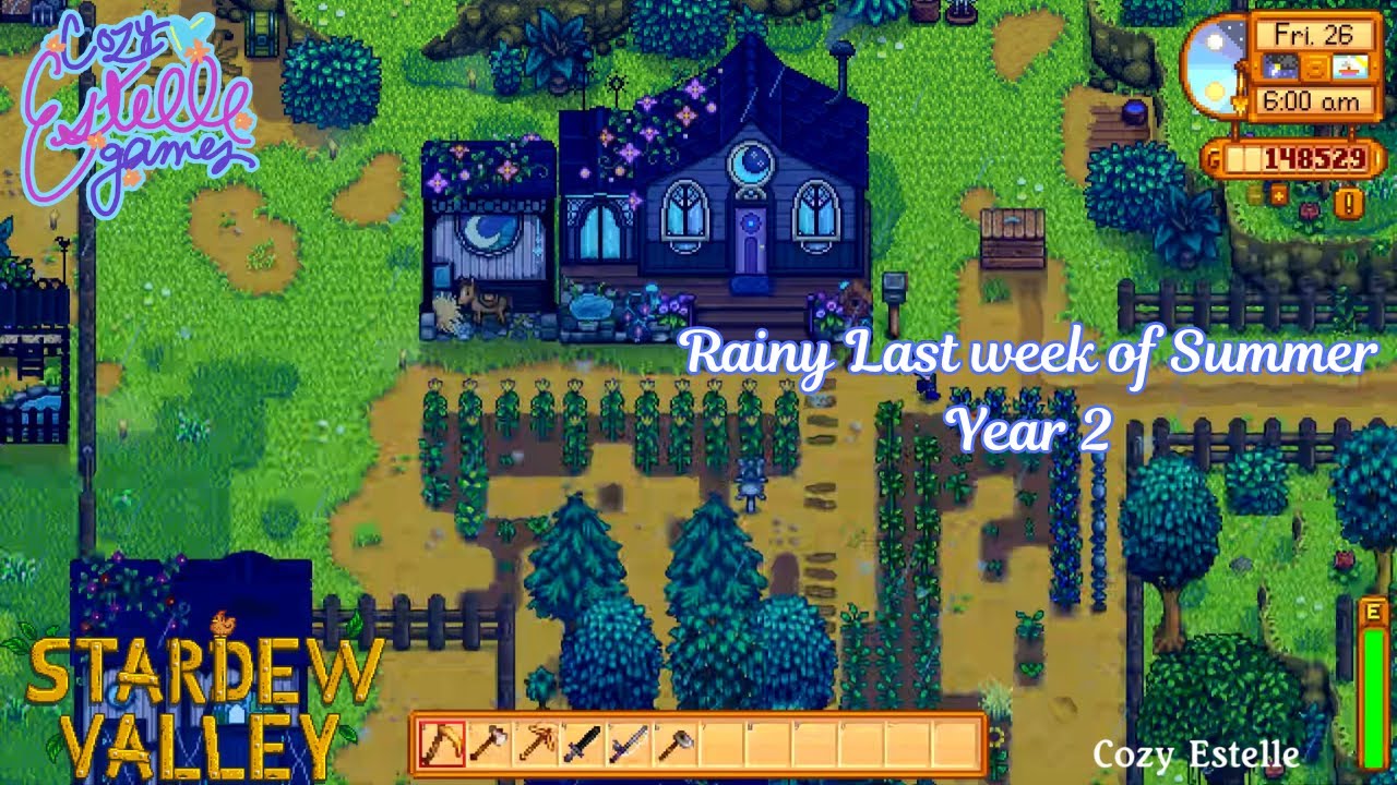 Final Week of Summer Year 2 - Strawberry Farm on #stardewvalley