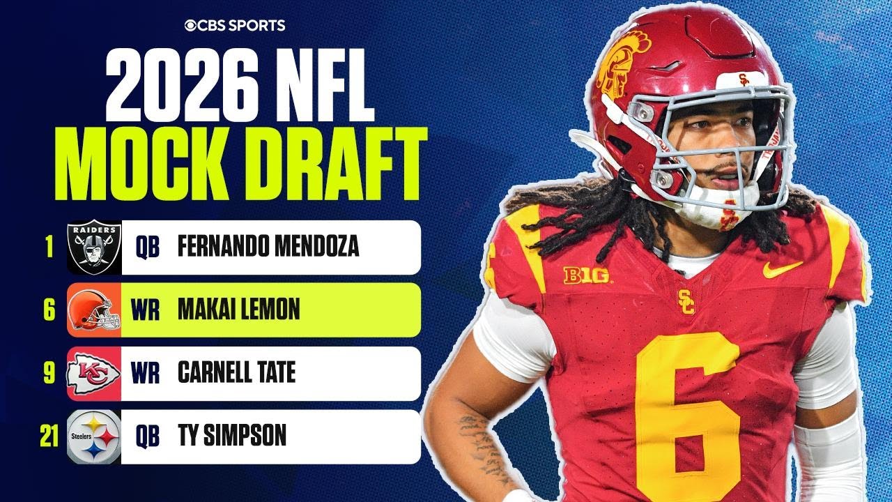 2026 NFL Mock Draft Pre Combine: Five WRs taken in Round 1, Teams look to bulk up in the trenches