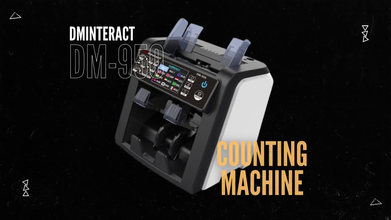 Count, Sort & Print with DMInteract DM-950 Cash Counting Machine - DubaiMachines.com