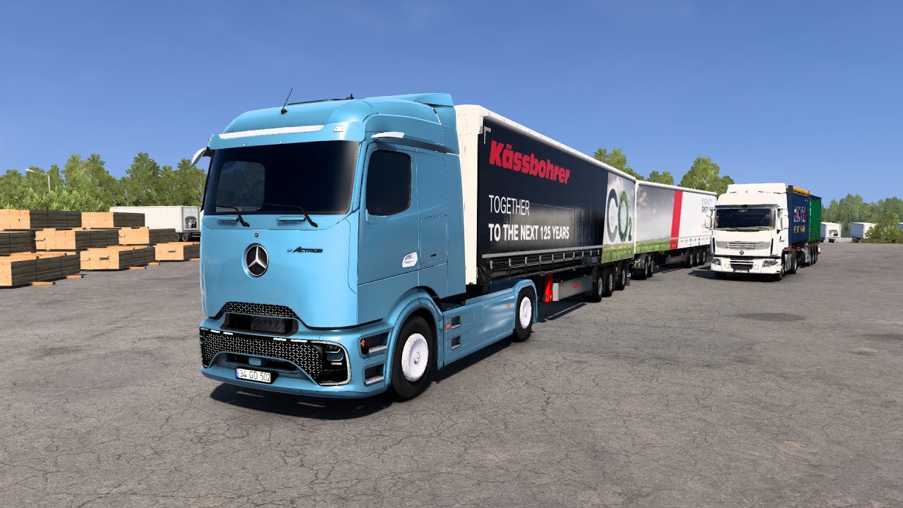 GKVFJX GAMING ETS2 NEW TRUCK MOD MERCEDES-BENZ ACTROS MP6 BY GLOBAL DESIGN V1.2 1.53