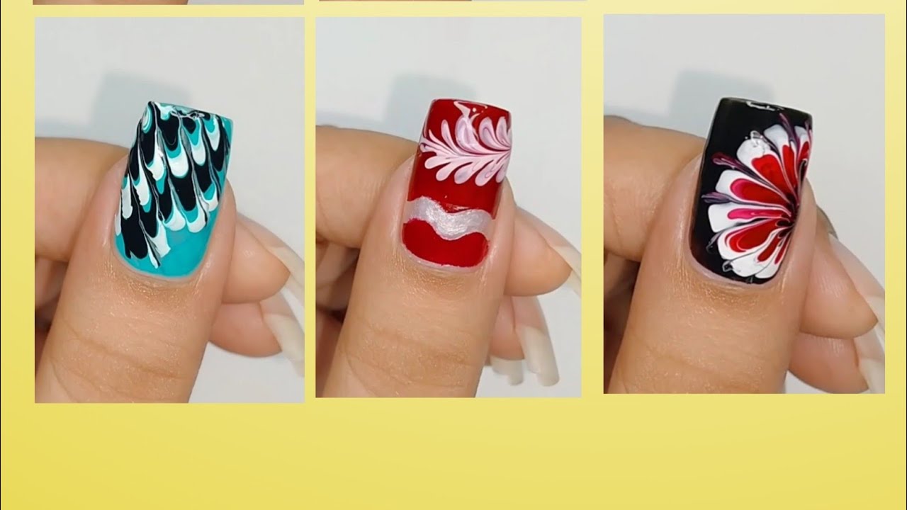 Easy And Simple Nailart Design Without Tools 💅🏻🔥