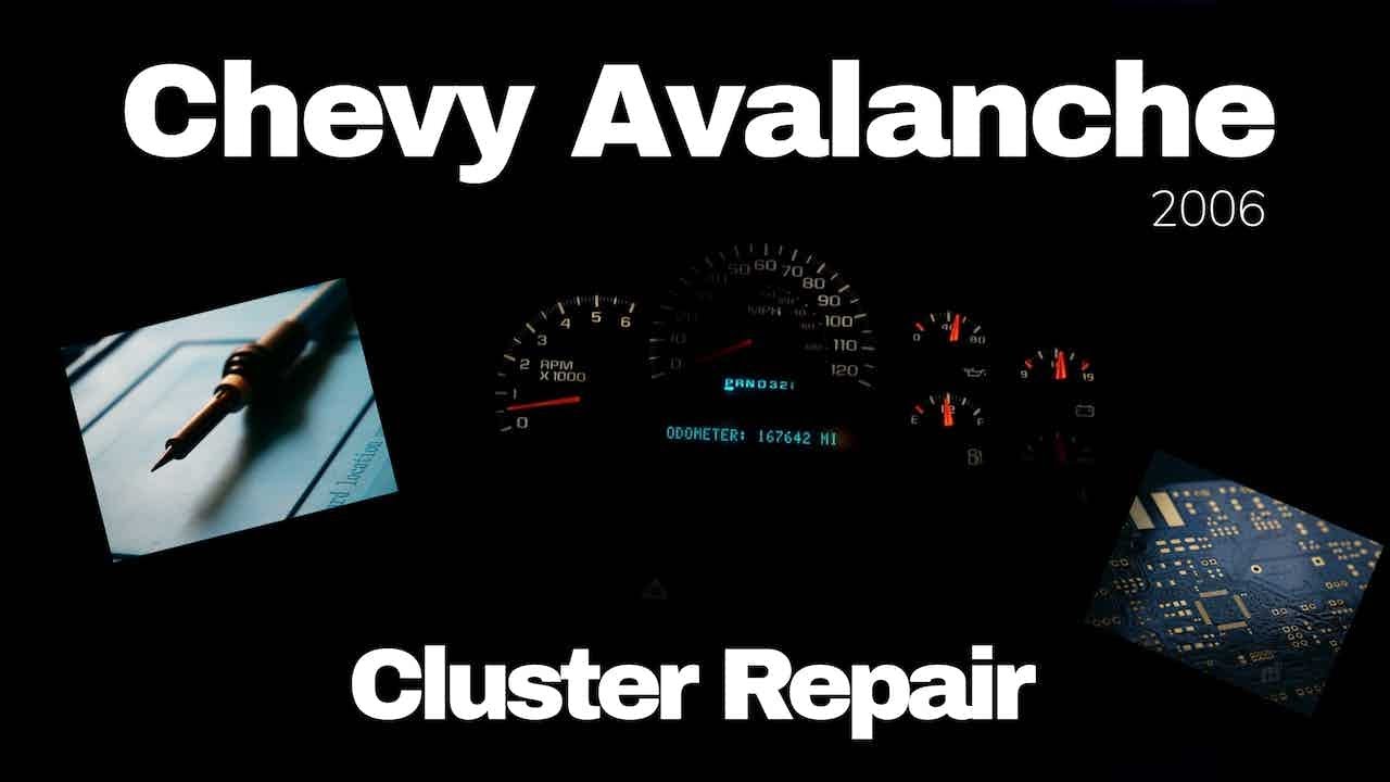 Chevy Avalanche Cluster Repair (tachometer and speedometer)