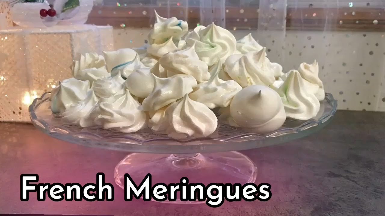 Homemade French Meringues Recipe / How to make Meringues at home/ Easy Meringue Recipe