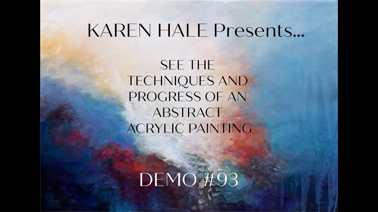 Abstract-Acrylic-Painting-Technique Demo