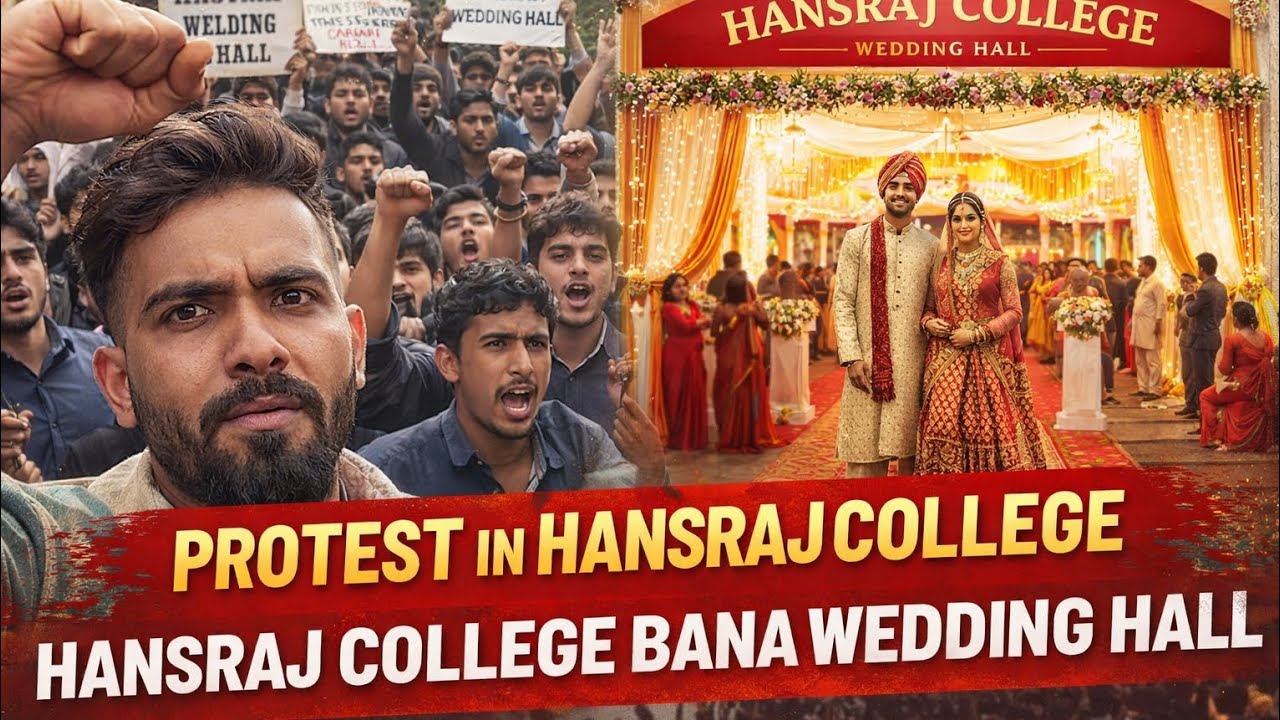 Hansraj College Turned Into Wedding Venue? | Full Protest Video 