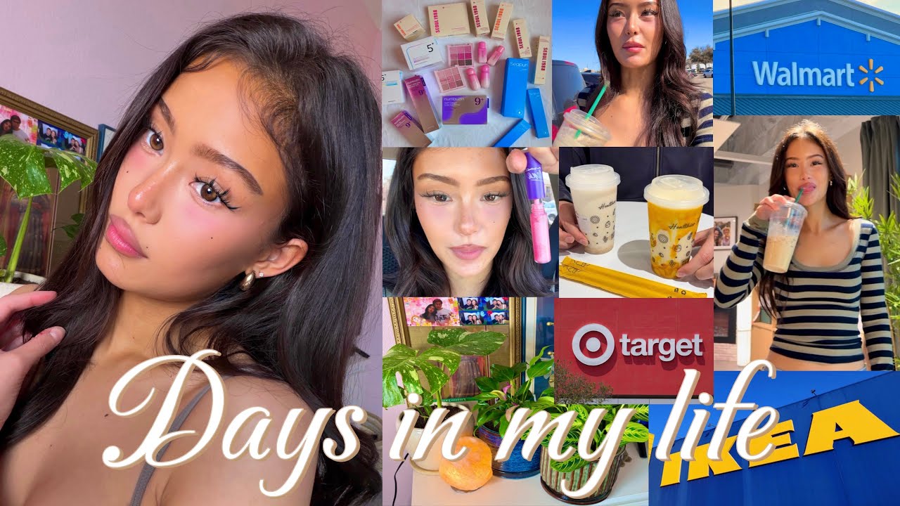 girly days in my life🌿 target + ikea + walmart, lots of plant shopping, PR haul | katiexyi