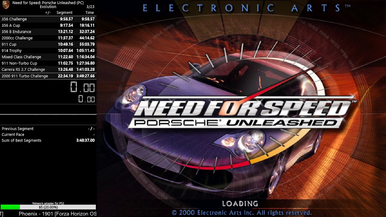 Speedrun Need for Speed: Porsche Unleashed Evolution (3:47:33)