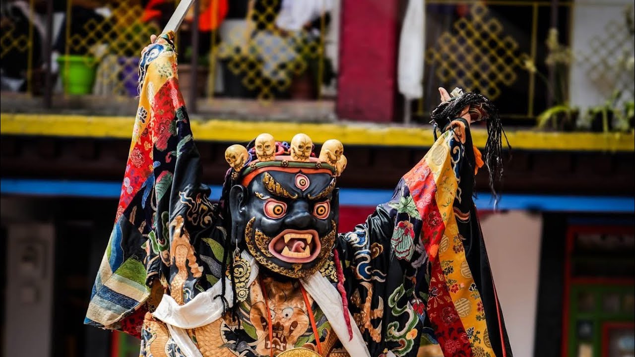 Guru Rinpoche rituals mask dance at rumtek monastery #automobile #buddhistmonk