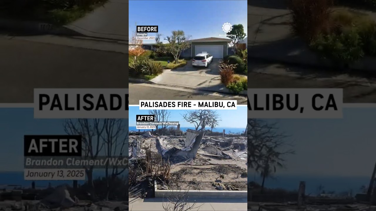 Palisades Fire: Before and After