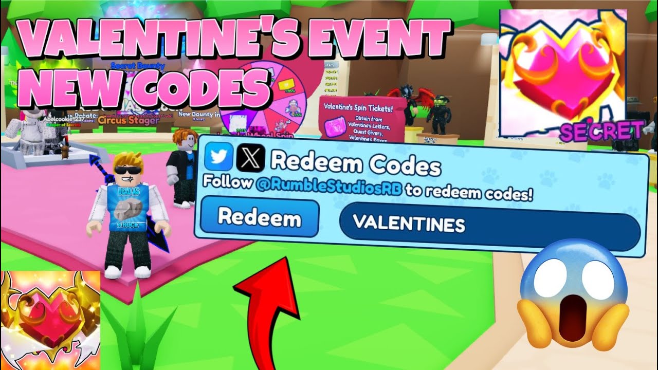 *НОВЫЕ* КОДЫ СОБЫТИЙ КО ДНЮ СВЯТОГО ВАЛЕНТИНА В BUBBLE GUM SIMULATOR INFINITY! НОВЫЕ СЕКРЕТЫ! - R...