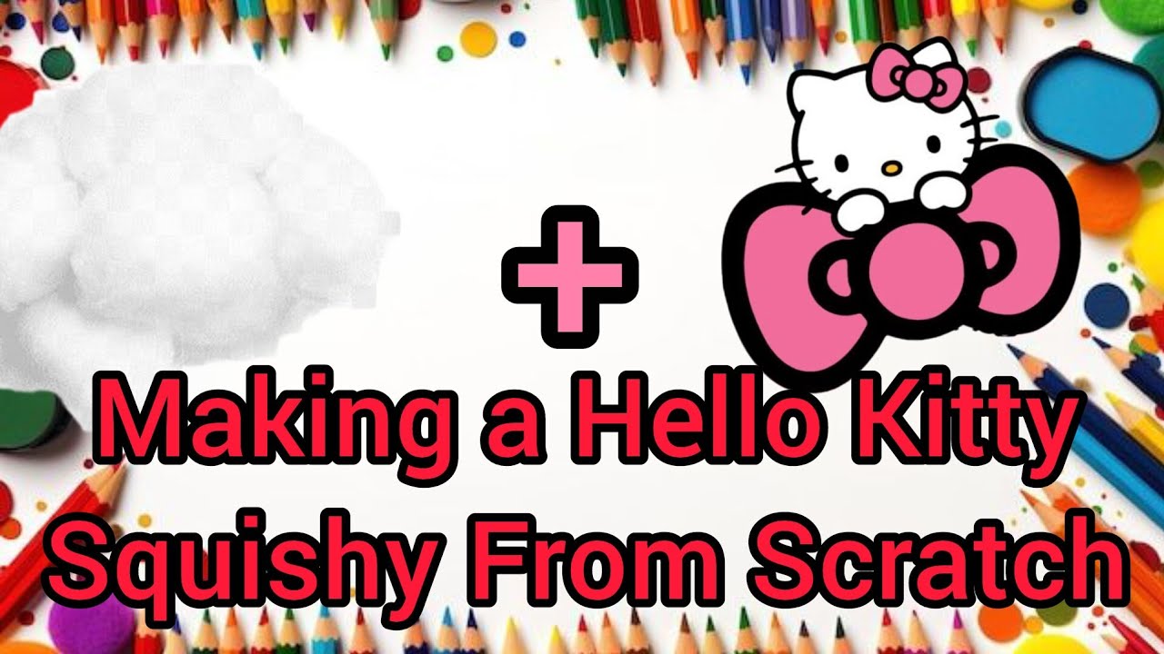 DIY Hello Kitty Squishy + Custom Blind Bag Tutorial 🎀✨