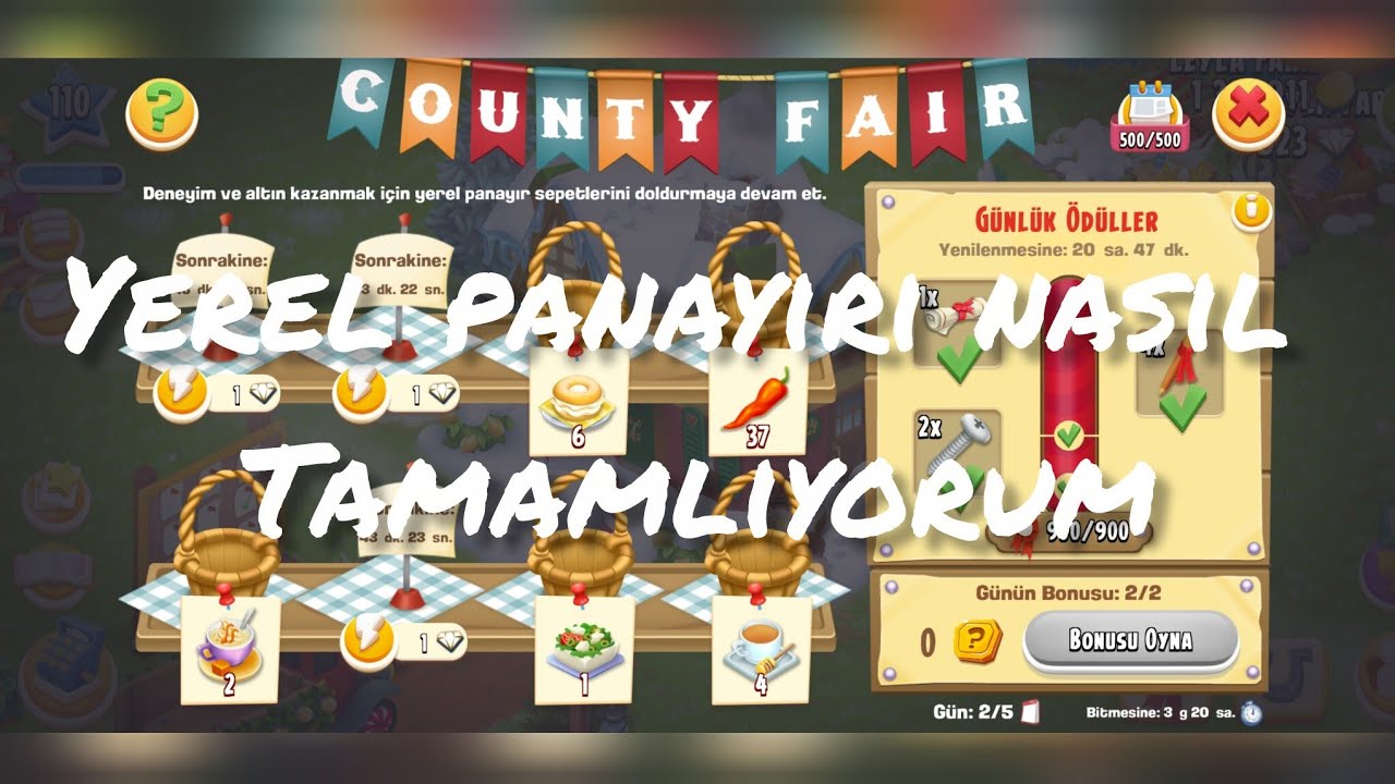 Hay day oyun günlüklerim - Harika bonus kazandım - Kapkek makinesi 