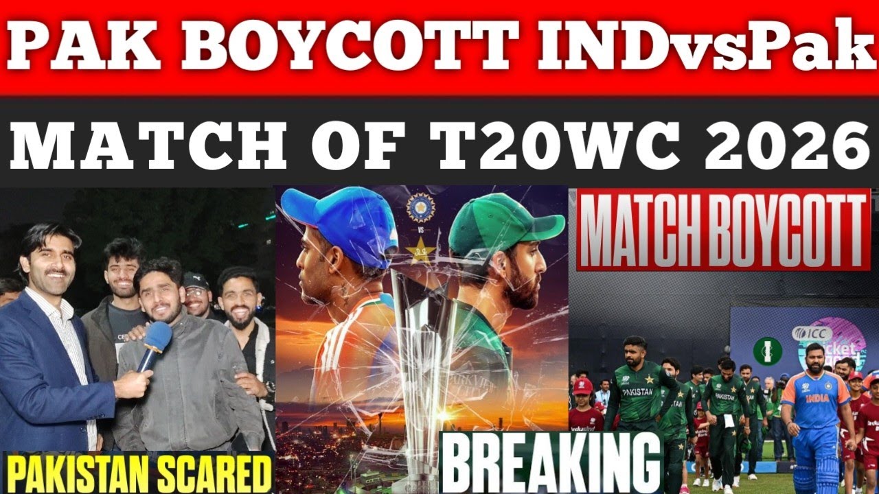 Big New Pakistan Officially Boycott😭From IND🇮🇳 vs PAK🇵🇰 Match of T20 World cup| Pak Public Reaction