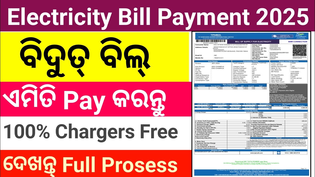 Electricity Bill Payment Online in Odisha // How to pay electricity bill online 2025