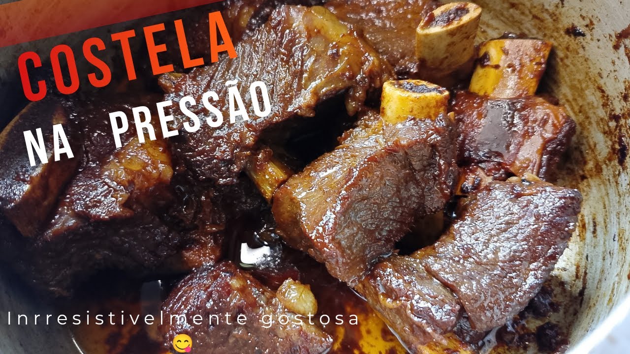 Costela na panela de pressão que derrete na boca! receita fácil e saborosa