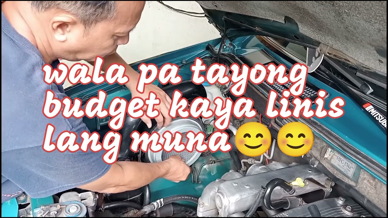 Air filter cleaning.                         Mitsubishi adventure